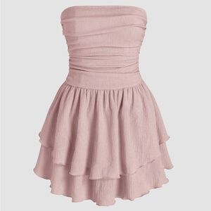 Cider Strapless Pink Dress